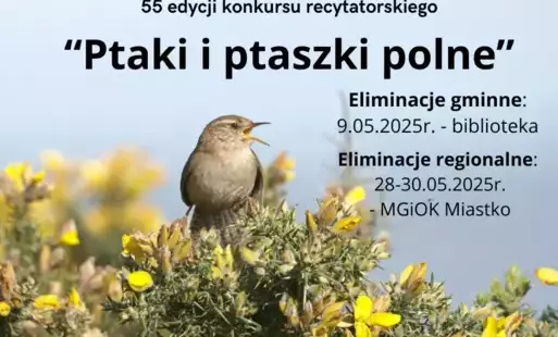 Gminne eliminacje konkursu regionalnego 'Ptaki i ptaszki polne' 