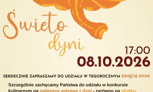 Zdjęcie do Regulamin konkursu kulinarnego na najlepsza potrawę z dyni.